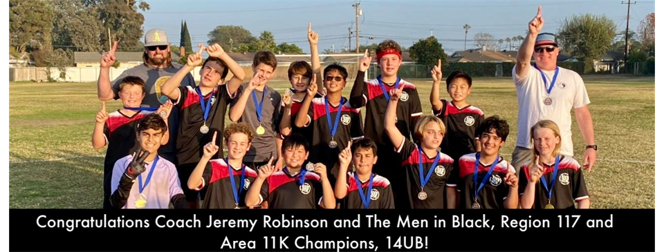 14UB Region 117 & Area 11K Champions